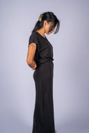 Anika Jersey Midi Dress - Black