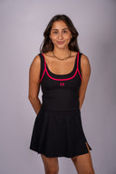 Forward Tank - Black / Cosmo Pink