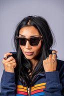 Park Ave Polarized Sunglasses - Brown Tortoise - Grey