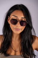 Highway Sunglasses - Gold-Grey Polarized