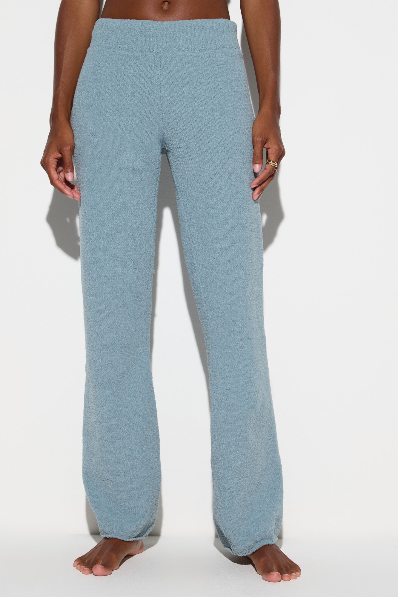 Allegra Chenille Pants- Ocean Fog