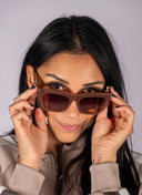 Park Ave Polarized Sunglasses - Taupe Tort Gradient