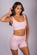 Sparrow Short - Pink Minnie Dots