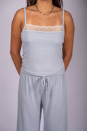 Trina Rib Tank - Skyline