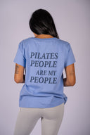 Emily Crew Neck Relax Fit Tee Pilates- Bell Blue