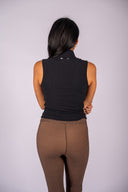 Divina Lizzy Zip Tank Top - Black