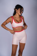 Solis Scoop Sports Bra - Soft Pink / Strawberry