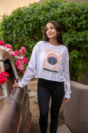 Cosmic Connection Drew Top - White