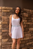 Set Serve Active Dress - White