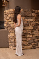 Sydney Pant - Ash Grey / White Stripe