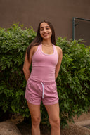 Track Mode Short - Wild Orchid / White