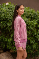 Track Mode Jacket - Wild Orchid / White