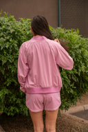 Track Mode Jacket - Wild Orchid / White