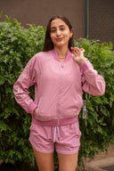 Track Mode Jacket - Wild Orchid / White