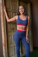 Stacy 7/8 Legging - Twilight Firework Colorblock