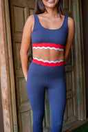 Stacy 7/8 Legging - Twilight Firework Colorblock