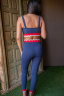 Stacy 7/8 Legging - Twilight Firework Colorblock