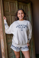 Devyn Oversized Sweatshirt - Regatta Anchor
