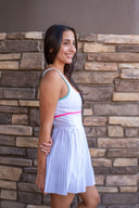 Antonia Dress - Hibiscus Cove White