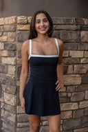 Monah Rigor Dress - Black / White