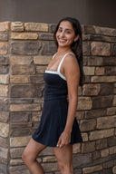 Monah Rigor Dress - Black / White