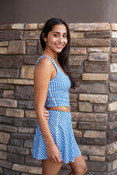 Check Yourself Skirt-True Navy