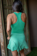 Mia Thermal High Neck Tank Bra - Fern
