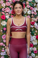 Moxie Top- Crimson Dot
