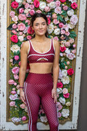 Rella Legging- Crimson Dot