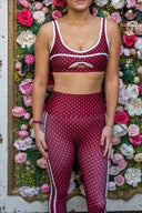 Rella Legging- Crimson Dot