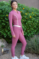 Banded Seamless 7/8 Legging - Deco Rose Frost