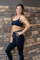 Vita Full Length Legging- Black/Leopard