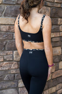 Vivid Sports Bra- Black/Leopard