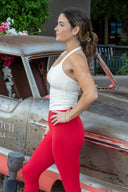 Unwind Halter Top - Whisper White Cream