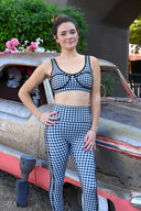 Olympia Top - Slate Gingham