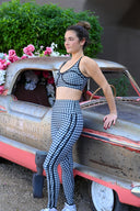 Olympia Top - Slate Gingham
