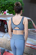 Olympia Top - Slate Gingham