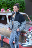 Jojo Puffer - Slate Gingham