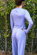 Andie Oversized Fleece Sweatpant - Purple Haze