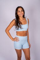 Sparrow Short - Blue Stripes