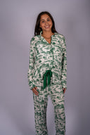 Livy Top / Connie Pant Set - Green Fairway Toile