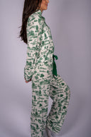 Livy Top / Connie Pant Set - Green Fairway Toile