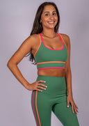 Anari Top- Rally Green Colorblock