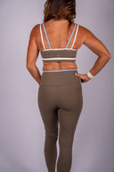 Eva Rigor Double Strap Bra- Lentil/White