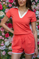 Kira Dolphin Shorts - Scarlet