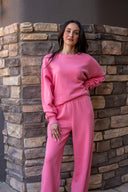 Amelia Straight Leg Pants - Grapefruit