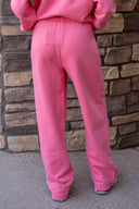Amelia Straight Leg Pants - Grapefruit