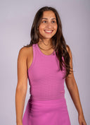Mia High-Neck Bra Tank - Orchid