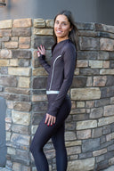 Banded Seamless 7/8 Legging - Espresso