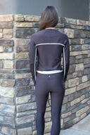 Banded Seamless 7/8 Legging - Espresso